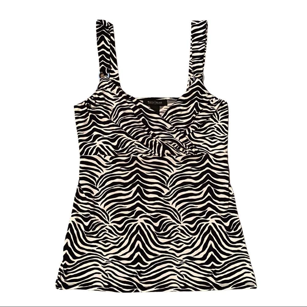White House Black Market zebra tank